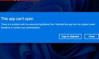 How to fix 'ms-resource:Appname/Text' error on Windows 11
