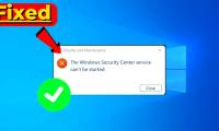 How to fix Windows Security Center not starting error