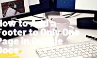 How to insert footer on a page in Google Docs