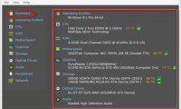 How to view the parameters of computer components using Speccy