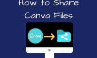 Instructions for sharing designs on Canva