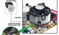 Instructions on how to assemble a cooling fan for standard CPU LGA775