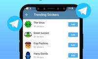 Instructions to download stickers on Telegram