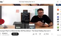 Livestream folding Galaxy Z Flip5 continuously for 7 days, 373,000 folds still work well