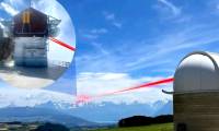 Using a laser transmits data at a rate of 1,000 gigabits per second at a distance of 53 km