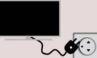 Why must the TV be unplugged when staying at a hotel or motel?