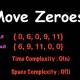 Write a program to move zeros in Python