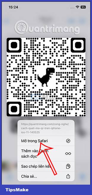 4 very simple ways to scan QR codes on iPhone Picture 6