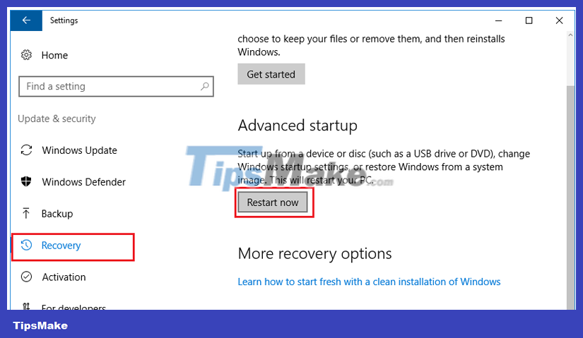 4 ways to return to the previous version of Windows 10 without losing data Picture 15
