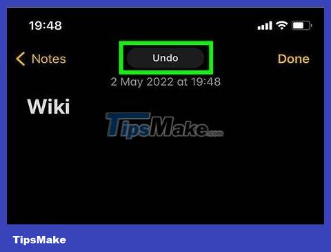 6 ways to undo and redo when you make a mistake or accidentally delete a note in the Notes application Picture 2