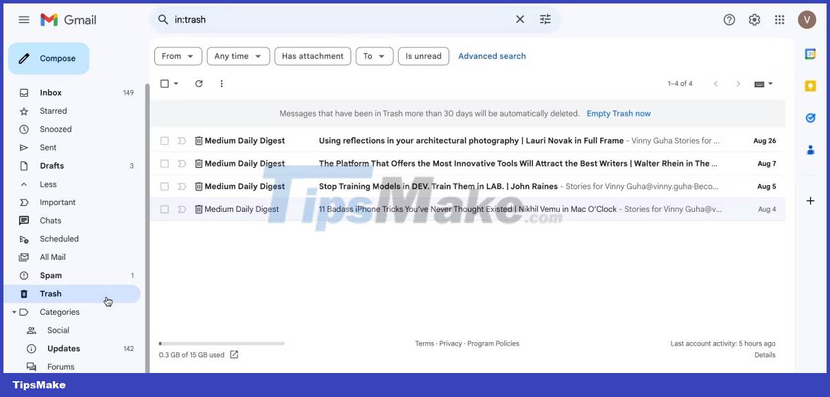 7 tips to find lost emails in Gmail Picture 2