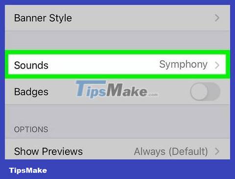 Change the application notification sound on iPhone Picture 12