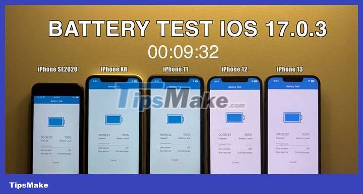 Check battery life of iPhone XR, XS, 11, 12 when running iOS 17.0.3 Picture 1