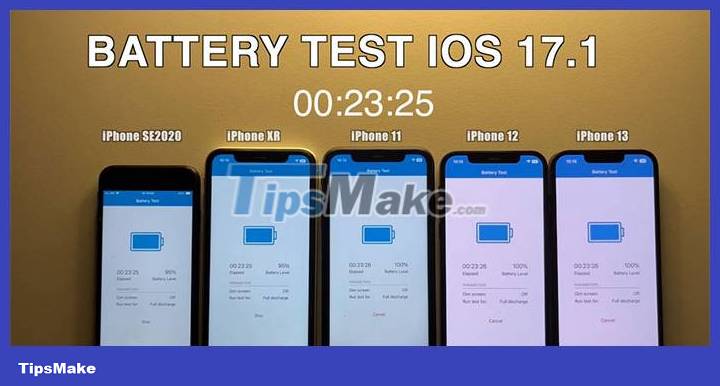 Check iOS 17.1 Battery life on iPhone XS, XR, 11 models Picture 1