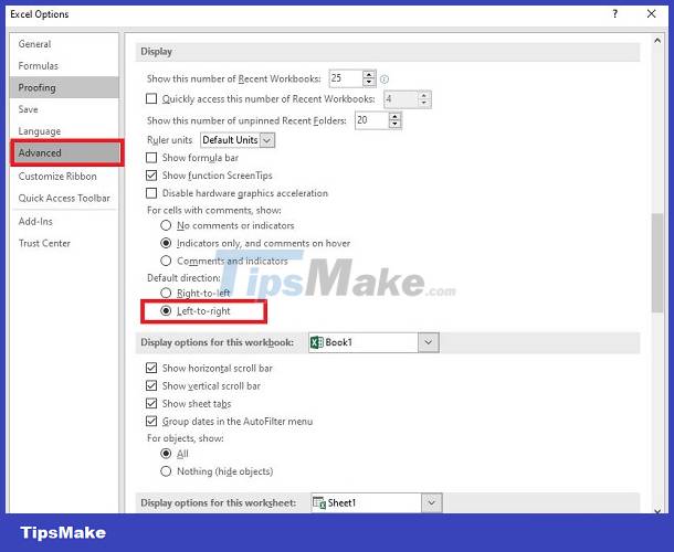 Column order in Excel is reversed, why and how to handle it? - TipsMake.com