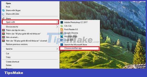 Computer has Open With error and how to fix it effectively - TipsMake.com