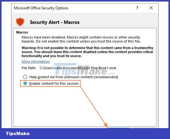 Excel cannot run macros and the solution is for you Picture 12