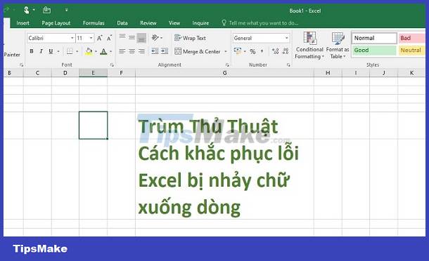 Excel Can't Get New Lines, What Should I Do? Picture 1