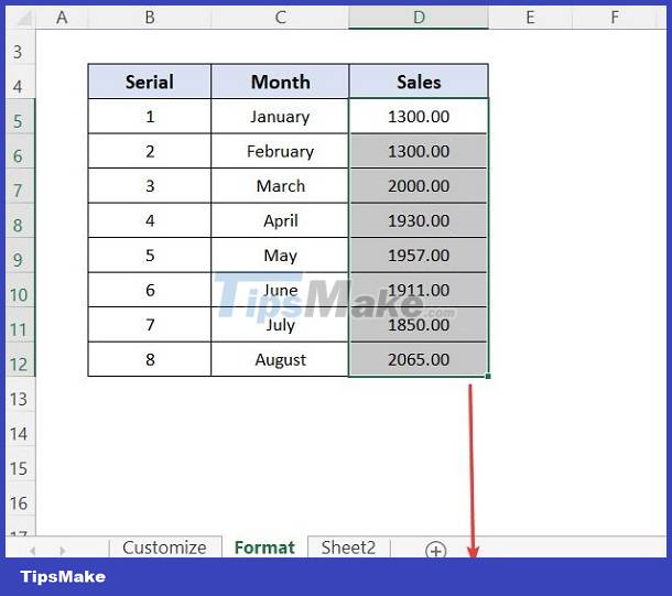 Excel does not display Sum on the taskbar, what to do? Picture 1