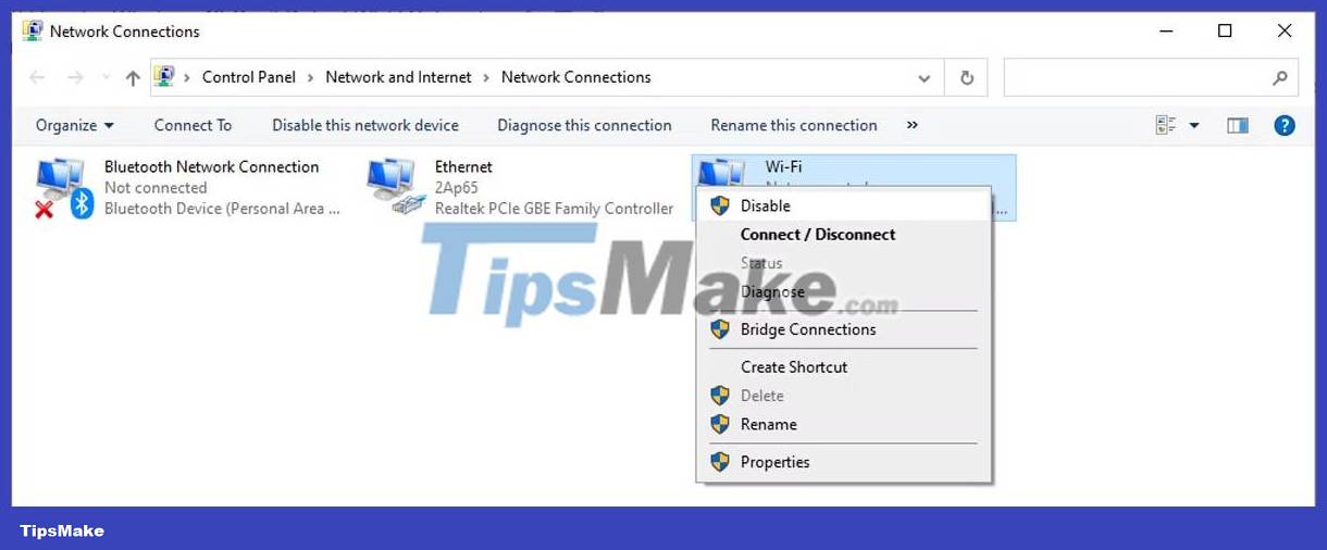 Fix WiFi Network Not Showing Error On Windows 10 - TipsMake.com