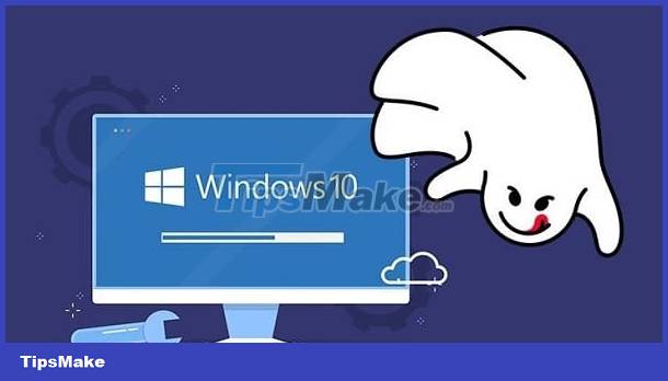 Ghost error after not being able to access Windows with blue screen and instructions to fix the error Picture 1