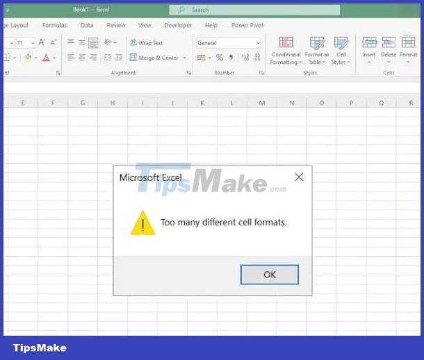 Helps you fix too many formatting errors in Excel - TipsMake.com