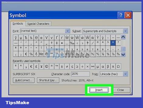 How to Add Exponents in Microsoft Word Picture 4