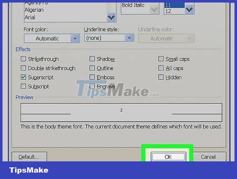How to Add Exponents in Microsoft Word Picture 8