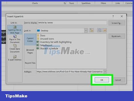 How to Add Links in Excel Picture 12
