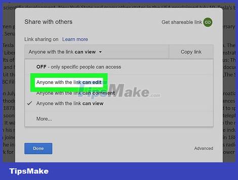 How to Allow Editing of a Google Doc Picture 6