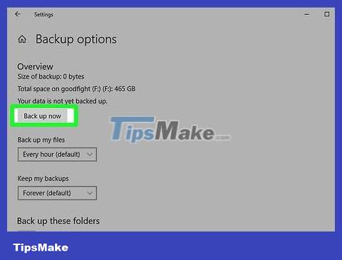 How to Back Up Data - TipsMake.com