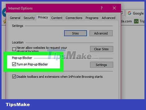 How to Block pop-ups Picture 16