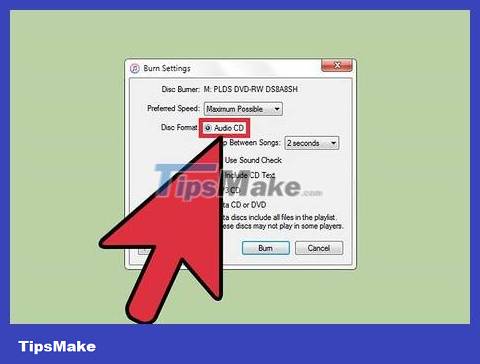 How to Burn Music to an Audio CD Picture 12