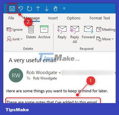 How to change the subject and content of received emails in Microsoft Outlook Picture 3