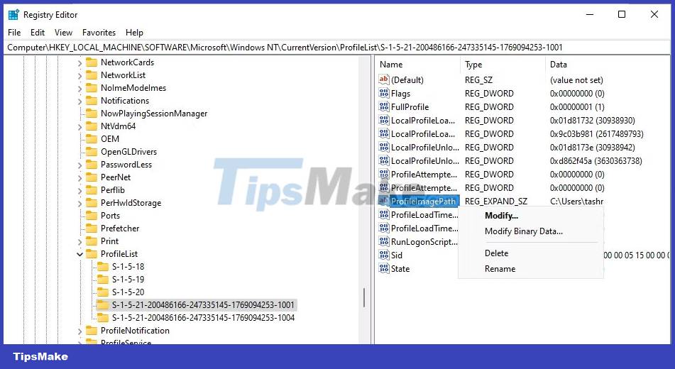 How to change User Profile folder name in Windows 11 Picture 4