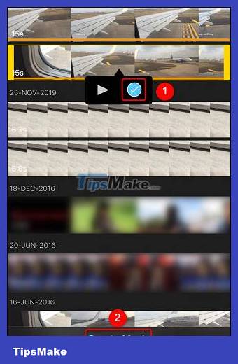 How to combine videos on iPhone with iMovie application Picture 4