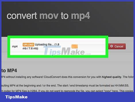 How to Convert MOV files to MP4 format - TipsMake.com