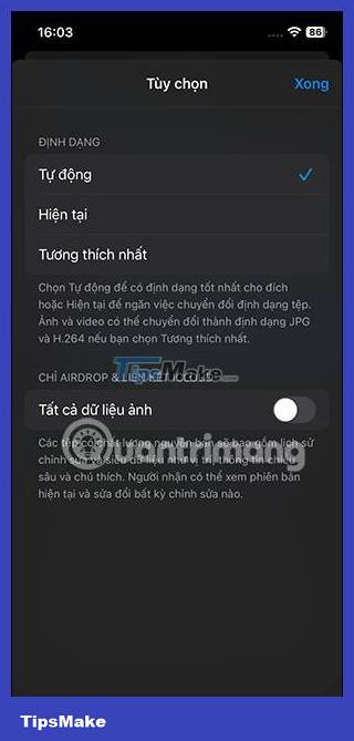 How to convert photos before sharing on iPhone Picture 4