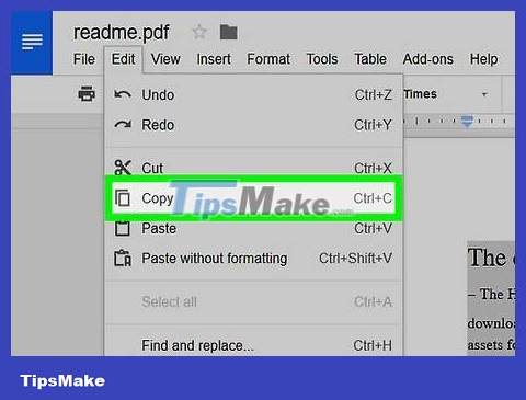 How to Copy and Paste the Contents of a PDF File into a New File Picture 20