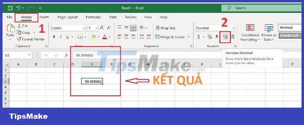 How to correct when Excel automatically rounds numbers Picture 9