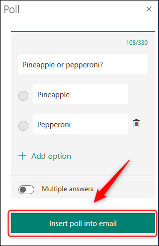 How to create a poll in Microsoft Outlook Picture 3