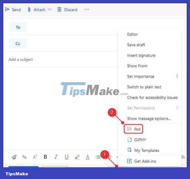 How to create a poll in Microsoft Outlook Picture 5