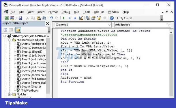 How to create a space between first and last name in Excel? Picture 3
