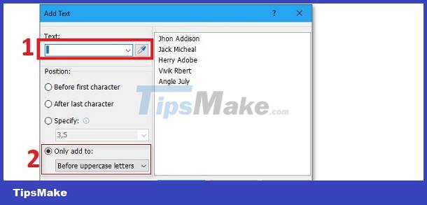How to create a space between first and last name in Excel? Picture 9