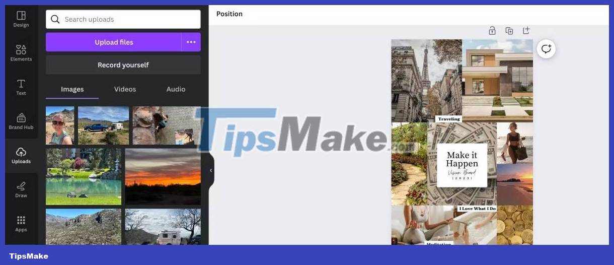 How to create a vision board with Canva Picture 3
