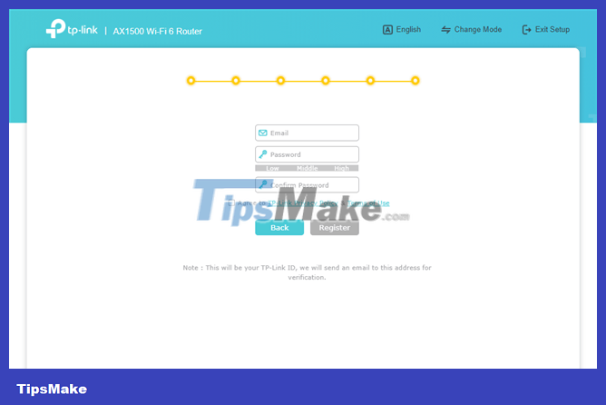 How to create and add TP-Link ID to TP-Link WiFi 6 router Picture 8