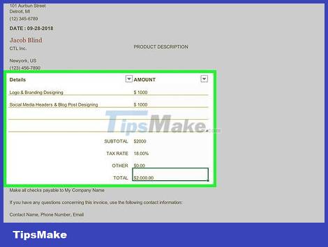 How to Create Invoices in Excel Picture 15
