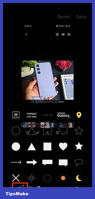 How to create stickers from photos on Samsung Picture 4