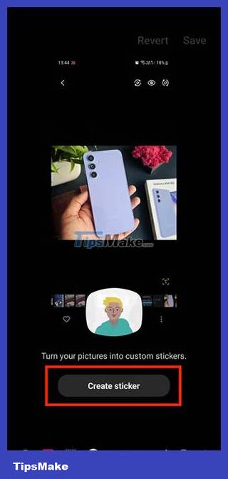 How to create stickers from photos on Samsung Picture 5