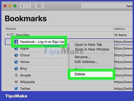 How to Delete Bookmarks Picture 17